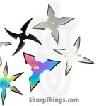 VOC - A54327-8-AST - 8pc Assorted Throwing Star Set - Fixed Blade Knife - 440 SS Coated Multi - 440 SS - Multi - Image 3