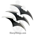 VOC - A1014-BK-3 - 6" 3pc Bat Throwing Knife Set - Fixed Blade Knife - Stainless Coated - Stainless - Black - Image 2