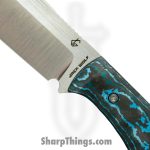 Jack Wolf Knives - BORDE-01-FC-ARCTIC - Bordertown Bowie - Fixed Blade Knife - S90V Satin Bowie - Fat Carbon - Artic Storm - Image 2