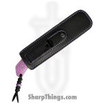 Jack Wolf Knives - BORDE-01-TI-CRYS-PUR - Bordertown Bowie - Fixed Blade Knife - S90V Satin Bowie - Crystalized Titanium - Purple - Image 3