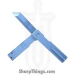 Daily Carry Co - DCC01 - Balikot Gen II - Balisong - M390 Satin Tanto - Grade 5 Titanium - Gray - Image 7
