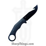 Daily Carry Co - DCC11 - Garuda - Fixed Blade Knife - 14C28N Coated Drop Point w/ Tactical Hook - G10 - Black - Image 2