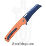 Daily Carry Co - DCC12 - Gauntlet - Folding Knife - D2 Satin Hawksbill - G10 - Orange - Image 2