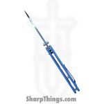 Daily Carry Co - DCC13 - Gauntlet - Folding Knife - D2 Satin Drop Point - G10 - Blue - Image 3
