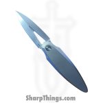 Daily Carry Co - DCC18 - Sibat - Balisong - M390 Satin Stiletto - Grade 5 Titanium - Gray