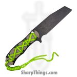 VOC - H-1214-1 - Hunting Knife - Fixed Blade Knife - Stainless Stonewash Modified Tanto - G10 Wrapped - Gray Green - Image 2