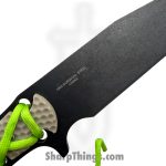 VOC - H-1214-1 - Hunting Knife - Fixed Blade Knife - Stainless Stonewash Modified Tanto - G10 Wrapped - Gray Green - Image 3