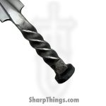 VOC - HHS-4416 - 9" Hand Forged Railroad Spike - Fixed Blade Knife - Stainless Satin Cleaver - Stainless - Natural - Image 3