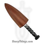 VOC - HHS-4416 - 9" Hand Forged Railroad Spike - Fixed Blade Knife - Stainless Satin Cleaver - Stainless - Natural - Image 4