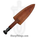 VOC - HHS-4416 - 9" Hand Forged Railroad Spike - Fixed Blade Knife - Stainless Satin Cleaver - Stainless - Natural - Image 5