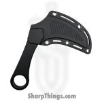 VOC - HWT263BK - Wartech - Fixed Blade Knife - 3Cr13 SS Coated Hawkbill - Aluminum - Black Red - Image 3