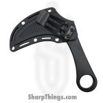 VOC - HWT263BK - Wartech - Fixed Blade Knife - 3Cr13 SS Coated Hawkbill - Aluminum - Black Red - Image 4