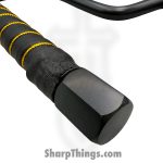 VOC - M0850-21BK - 21" Sai Set - Fixed Blade Knife - 440 SS Coated - Wrapped - Black Gold - Image 4