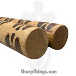 VOC - NC275-C - 12" Rattan Nunchaku - Burned Wood - Tan - Image 5