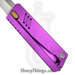 VOC - PF88PP - Gravity - Gravity Knife - 5Cr15MoV Satin Clip Point - Aluminum - Purple - Image 5