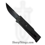 VOC - PF89BK2 - Gravity - Gravity Knife - 5Cr15MoV Coated Drop Point - Aluminum - Black