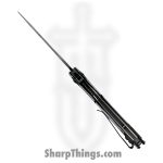 VOC - PWF45WT - Wartech - Assisted Open Knife - Steel Coated Reverse Tanto - Aluminum - Black White - Image 6