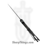 VOC - PWF46WT - Wartech - Assisted Open Knife - Steel Coated Bowie - Aluminum - Black White - Image 7