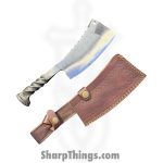 Silverline USA - SPK913 - Rail Road Spike - Fixed Blade Knife - 1095 HC Polished Cleaver - 1095 HC - Natural - Image 8