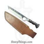 Silverline USA - SPK918 - Spike Knife - Fixed Blade Knife - 1095 HC Satin Hunter - 1095 HC - Natural - Image 7
