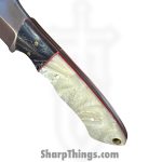 Silverline USA - SS003 - Skinner - Fixed Blade Knife - J2 Polished Reverse Tanto - G10 - Black|White - Image 6