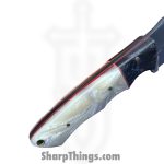 Silverline USA - SS003 - Skinner - Fixed Blade Knife - J2 Polished Reverse Tanto - G10 - Black|White - Image 7