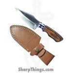 Silverline USA - SS004 - Skinner - Fixed Blade Knife - J2 Polished Clip Point - Wood - Brown|Black|White - Image 7