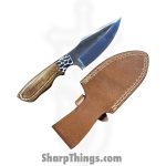 Silverline USA - SS004 - Skinner - Fixed Blade Knife - J2 Polished Clip Point - Wood - Brown|Black|White - Image 8