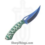 Silverline USA - SS008 - Skinner - Fixed Blade Knife - J2 Polished Clip Point - G10 - Green|Tan - Image 2