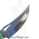 Silverline USA - SS008 - Skinner - Fixed Blade Knife - J2 Polished Clip Point - G10 - Green|Tan - Image 3