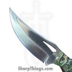 Silverline USA - SS008 - Skinner - Fixed Blade Knife - J2 Polished Clip Point - G10 - Green|Tan - Image 4