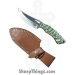 Silverline USA - SS008 - Skinner - Fixed Blade Knife - J2 Polished Clip Point - G10 - Green|Tan - Image 7