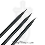 VOC - U9105 - 6" 3pc Ninja Throwing Spikes - Fixed Blade Knife - Stainless Coated Spike - Stainless - Black - Image 2