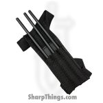 VOC - U9105 - 6" 3pc Ninja Throwing Spikes - Fixed Blade Knife - Stainless Coated Spike - Stainless - Black - Image 3
