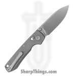 Vosteed - VOSA4506 - Raccoon Slim - Folding Knife - S35VN Stonewash Drop Point - Titanium - Acid Wash Gray - Image 2
