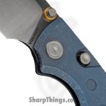 Vosteed - VOSA4806 - Porcupine Slim - Folding Knife - S90V Satin Drop Point - Titanium - Blue - Image 3