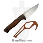 Benchmade - 15650-COMBO - Slipridge Fixed Combo - Fixed Blade Knife - CPM MagnaCut Satin Drop Point - Stabilized Wood - Brown - Image 5