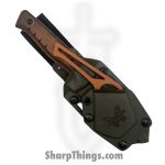 Benchmade - 15650-COMBO - Slipridge Fixed Combo - Fixed Blade Knife - CPM MagnaCut Satin Drop Point - Stabilized Wood - Brown - Image 4