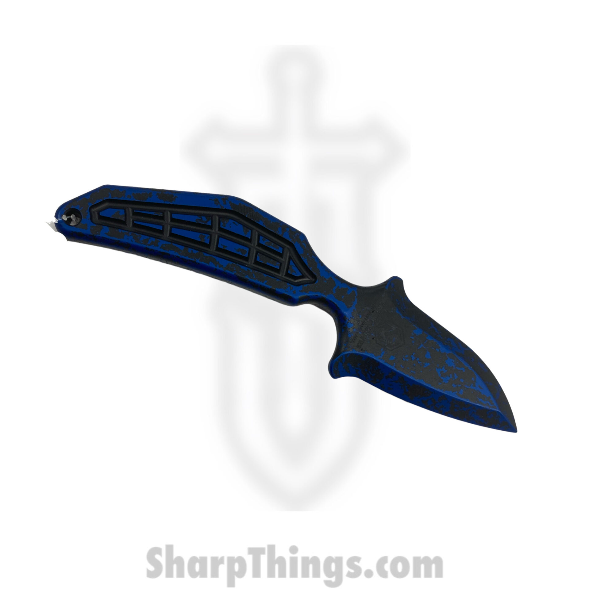 087d3a83-da36-438e-b129-fe84fb67b5b5_H051-BrkBlu_1.jpg Heretic Knives - H051-BrkBlu - Sleight Handle Accessory - 6061-T6 Aluminum - Breakthrough Blue/Black - Image 1