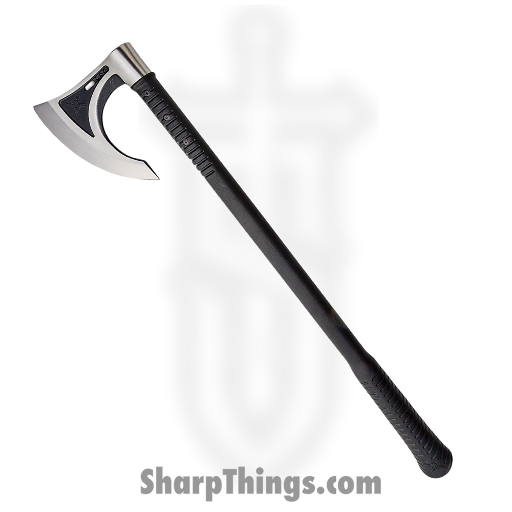 106bc23e-778d-4806-af8e-fd5b5aaf9362_UC3457_1.jpg United Cutlery - UC3457 - M48 Viking Axe - Fixed Blade Knife - 3Cr13 Two Tone Black Satin - FRN - Black - Image 1