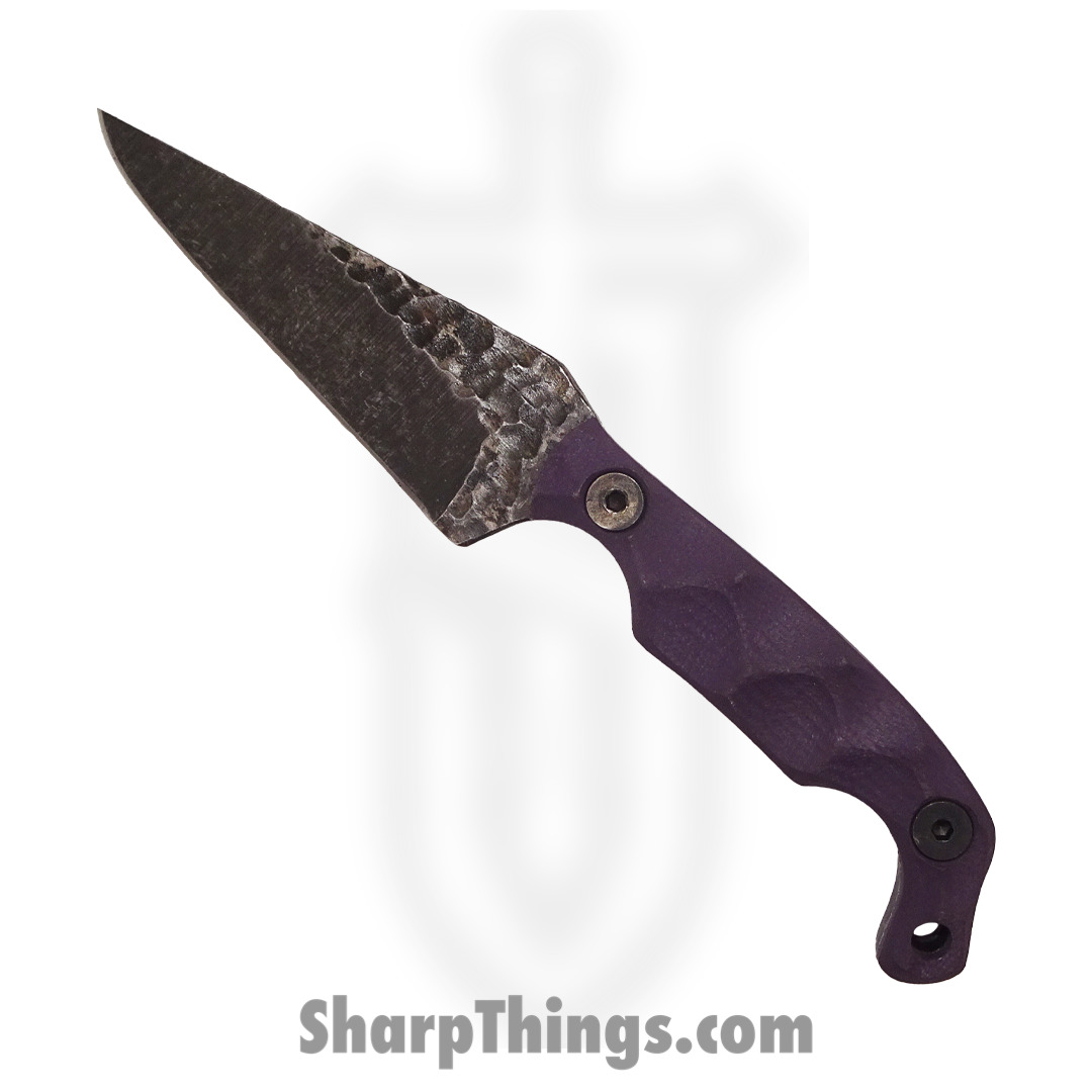108eadb0-92e8-4c38-851e-2f0ec7b97f2a_MINI-PURPLE-G10_1.jpg Stroup Knives - MINI-PURPLE-G10 - Mini EDC Fixed Blade Knife - 1095 G10 - Purple - Image 1