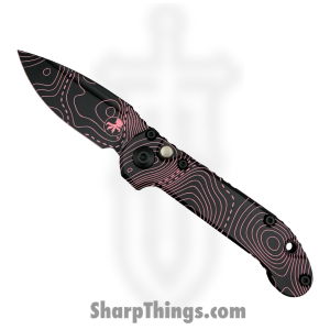 Microtech - 1135S-1TPBKPKCS - L.U.D.T. Gen III Signature Series - Automatic Folding Knife - Topographic Black/Pink Camo - Standard Edge