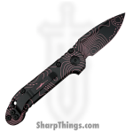 Microtech - 1135S-1TPBKPKCS - L.U.D.T. Gen III Signature Series - Automatic Folding Knife - Topographic Black/Pink Camo - Standard Edge - Image 2