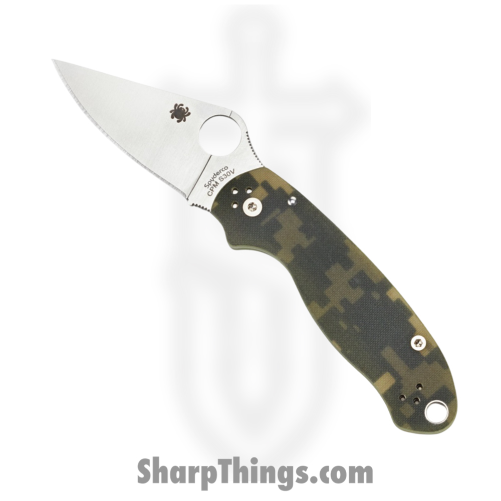 16411347-2b32-4486-b1fe-c82a6d786cfa_SC223GPCMO_1.jpg Spyderco - SC223GPCMO - Para 3 - Folding Knife - CPM S45VN Satin Spear Point - G10 - Digital Camo - Image 1