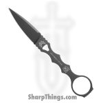 Benchmade - 174GY - SOCP Dagger - Fixed Blade Knife - 440C SS Coated Spear Point - 440C SS - Tungsten Grey