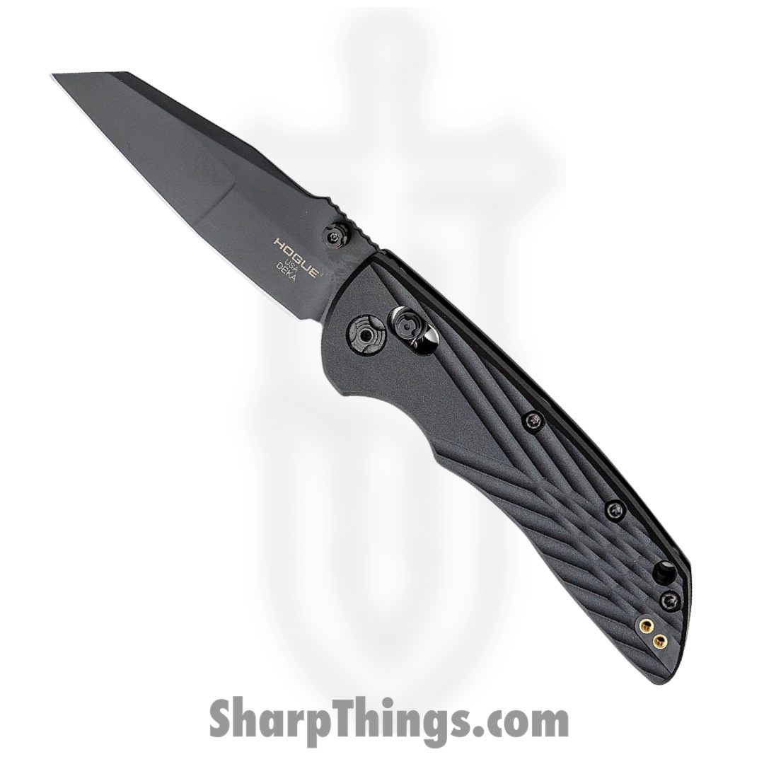 18a5bcb1-8e94-4b7c-954d-81a8a9eaab9d_24366_1.jpg Hogue Knives - 24366 - Deka - Folding Knife - Magnacut Coated Modified Wharncliffe - Polymer - Black - Image 1