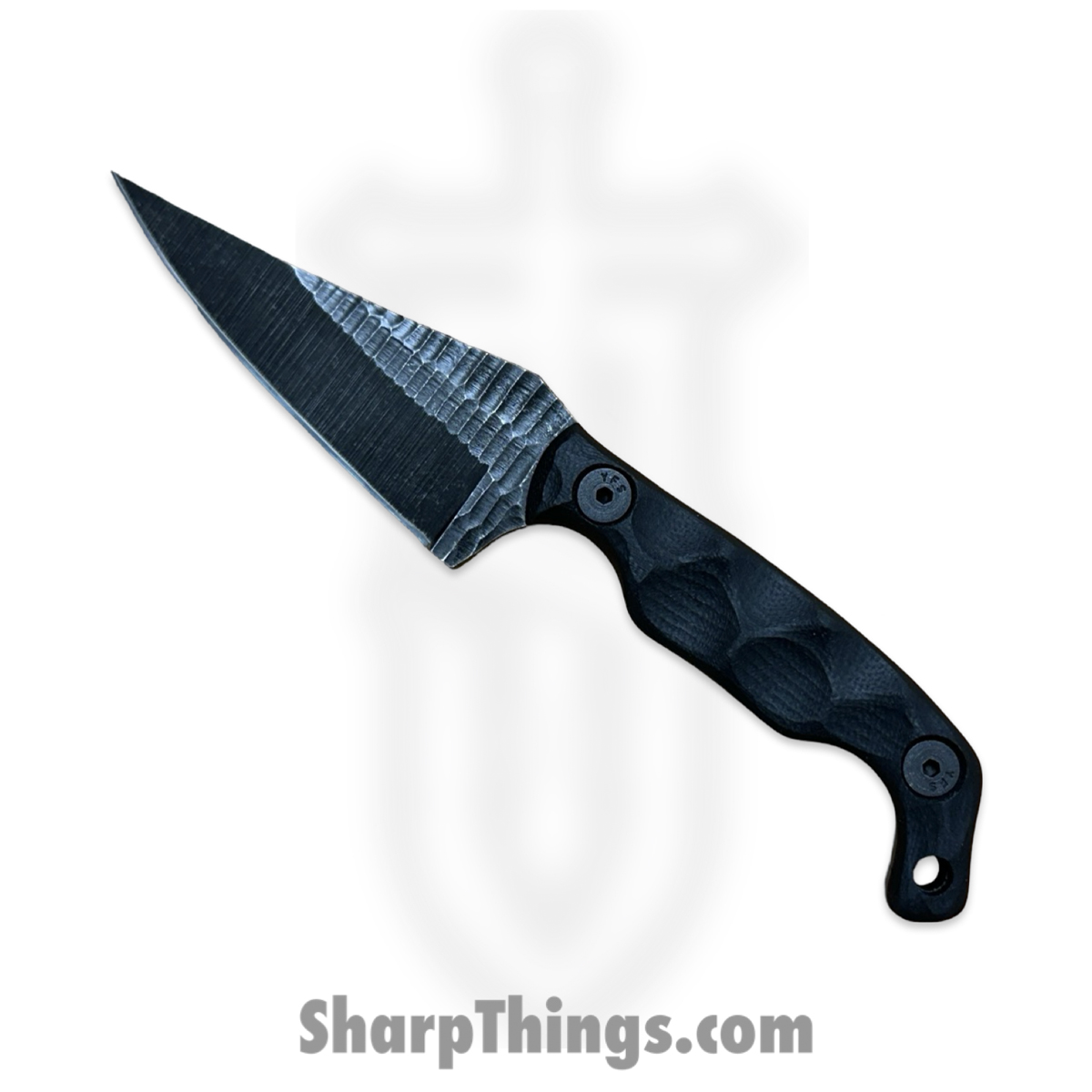 1b3415ec-b0fb-4a09-8407-ff4ba6c1640d_MINI1-B-G10_1.jpg Stroup Knives - MINI1-B-G10 - Mini 1 - Fixed Blade Knife - 1095 HC Acid Wash Wharncliffe - G10 - Black - Image 1