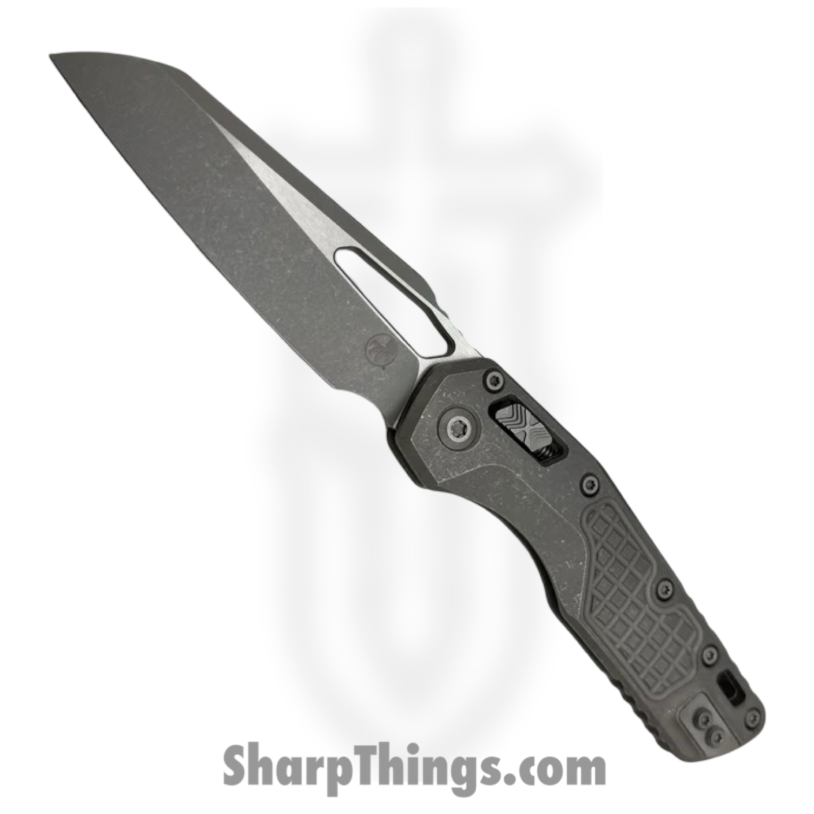 1d10f3d4-aaec-4c87-b47a-c8e862d358df_210-10APFRMS1_1.png Microtech - 210-10APFRMS1 - MSI Marfione Select - Folding Knife - M390MK Apocalyptic Modified Sheepsfoot - Frag Titanium - Gray - Image 1