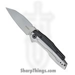Kershaw - 2049 - Lithium - Folding Knife - 8Cr13MoV Blasted Wharncliffe - Stainless Steel GFN - Gray Black