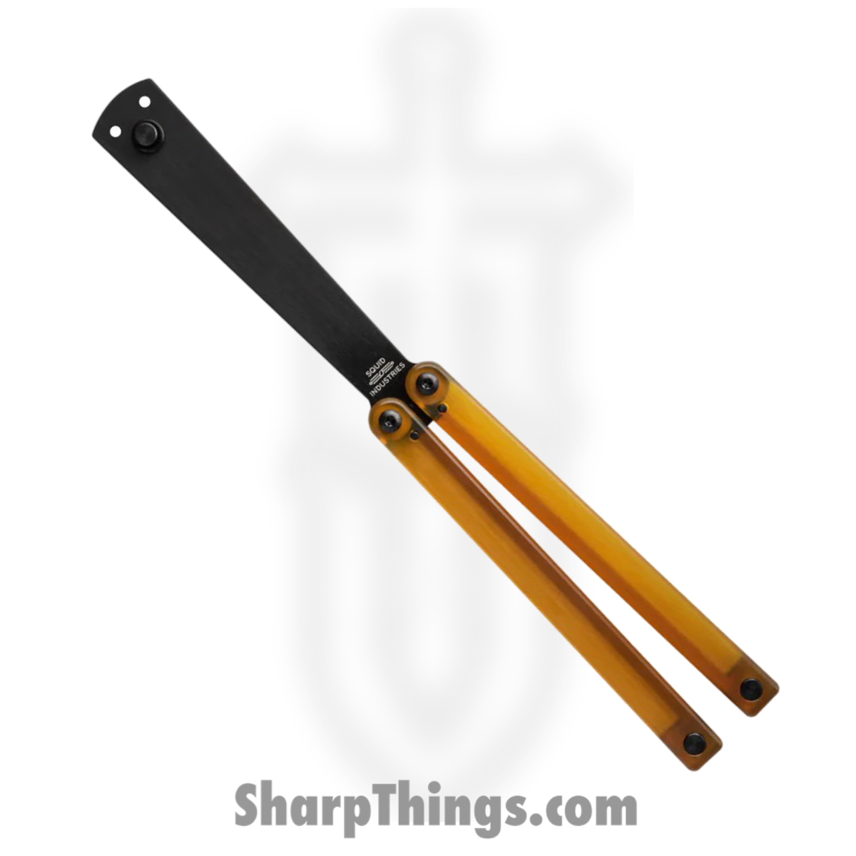 20df5ebe-f107-4146-acee-f0d4e946e6cc_98245527224_1.jpg Squid Industries - Squiddy-A Trainer - Balisong - Acetal Brushed - Ultem - Natural - Image 1